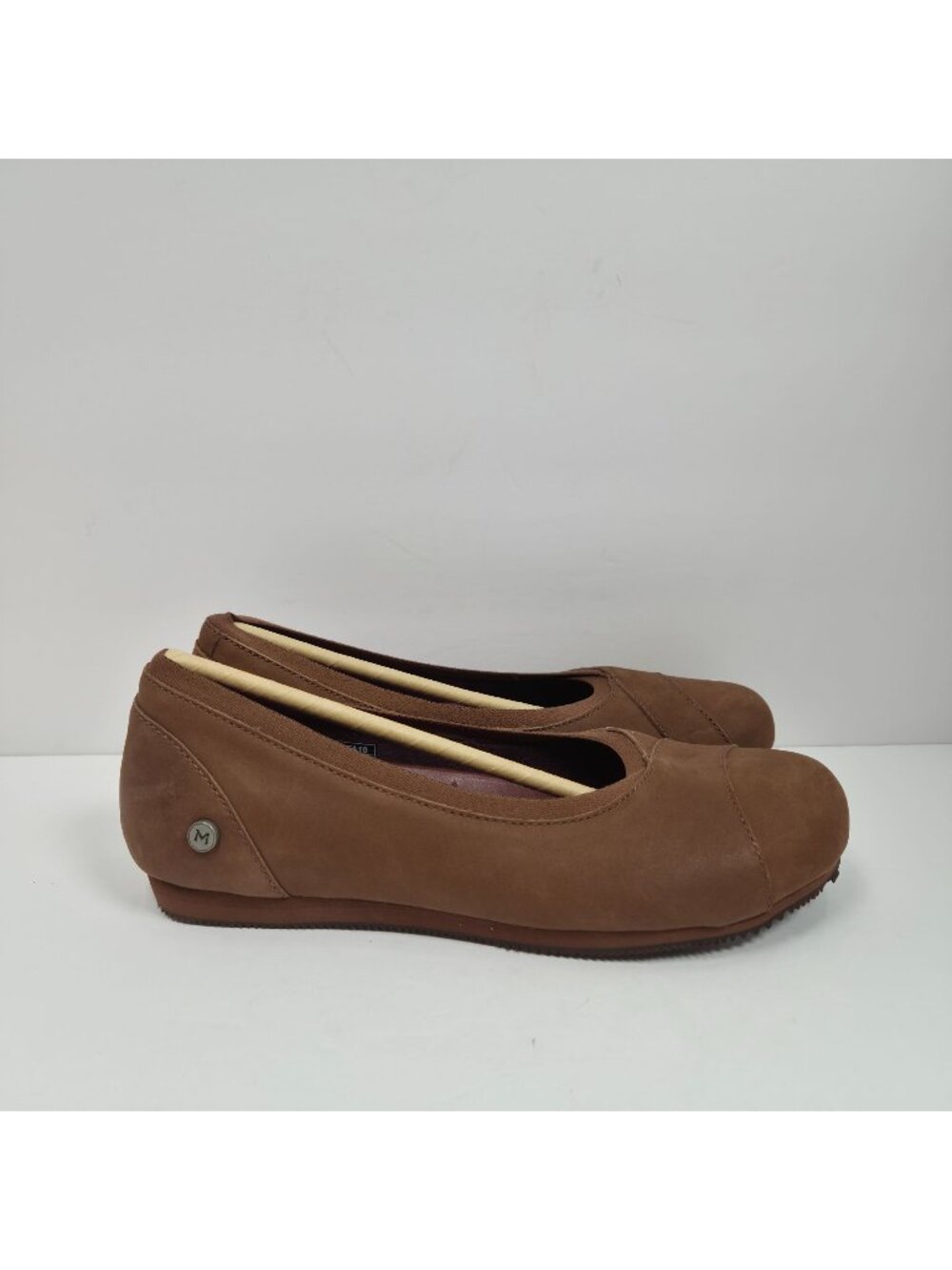 Mozo Aliso Women's Brown Chevre Leather Ballet Flats US Size 7 NWOT SAMPLE